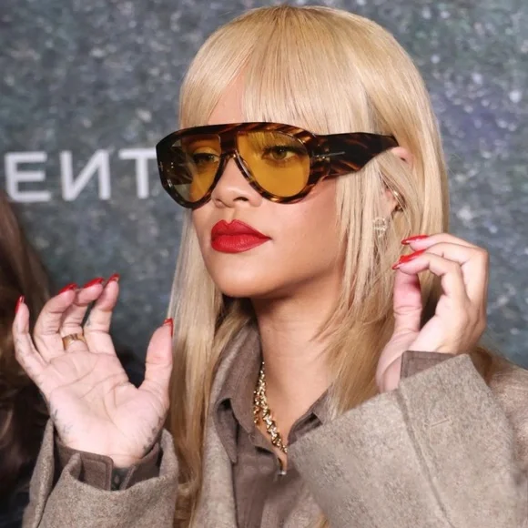 Tom Ford BRONSON Striped Brown Blue Sunglasses 60mm NWT - Picture 10 of 10